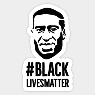 Black Lives Matter George Floyd portret Protest Sticker